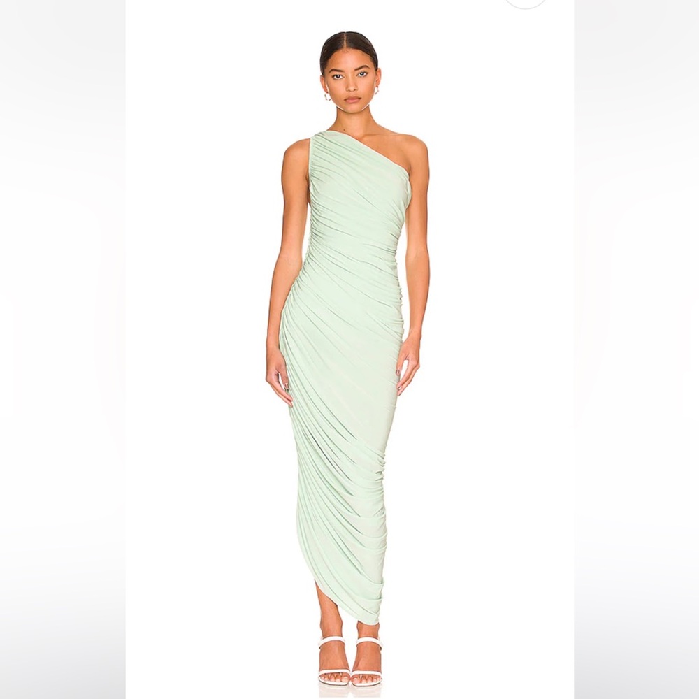NWT Norma Kamali XS Diana dress seafoam